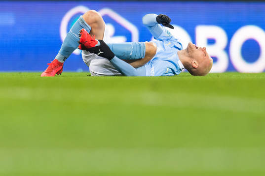 Malmö FFs Felix Beijmo har ont