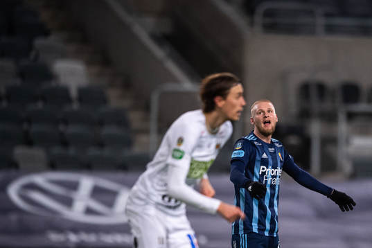 Djurgårdens Kalle Holmberg deppar