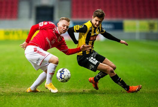 Kalmars Isak Jansson och Häckens Leo Bengtsson