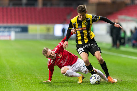 Kalmars Isak Jansson och Häckens Leo Bengtsson