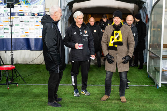 Kalmars tränare Nanne Bergstrand och sportchef Sonny