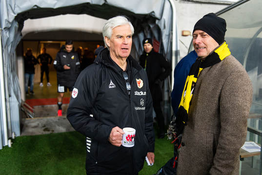 Kalmars tränare Nanne Bergstrand och sportchef Sonny
