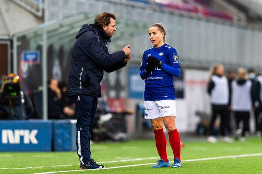 Jack Majgaard Jensen, head coach of Vålerenga, and Sigrid