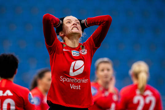 Kristin Risnes of Arna-Bjørnar reacts