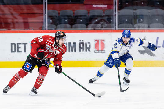 Örebros Mathias Bromé och Leksands Oskar Lang