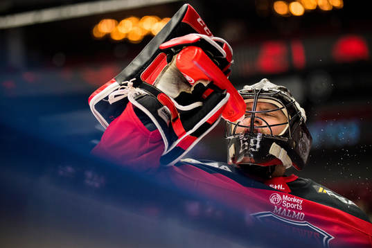 Malmö Redhawks målvakt Oscar Alsenfelt