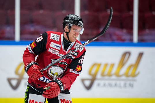 Malmö Redhawks Matias Lassen har ont