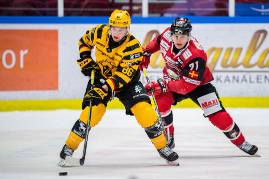 Skellefteås Tyler Morley och Malmö Redhawks Jan-Mikael