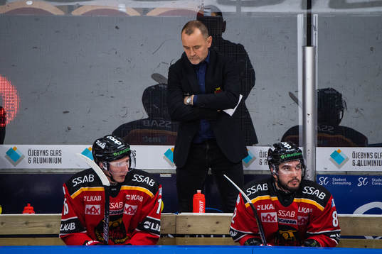 Luleås tränare Thomas Berglund deppar