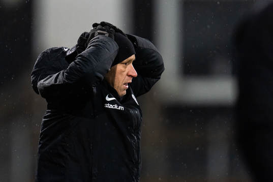 Landskronas tränare Billy Magnusson reagerar