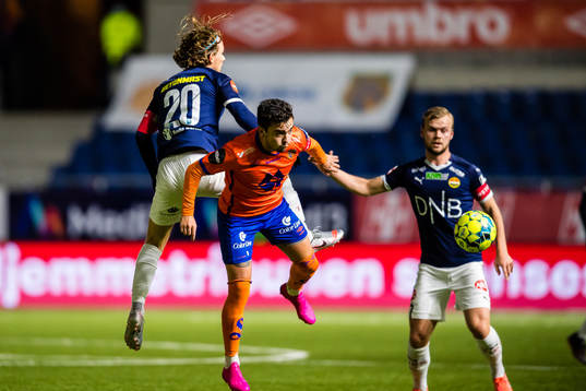 Mikkel Maigaard Jakobsen of Strømsgodset and Niklas