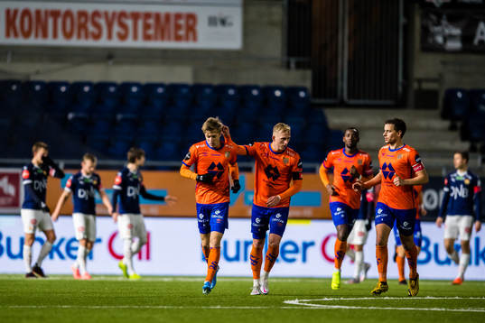 Markus Seehusen Karlsbakk of Aalesund celebrates