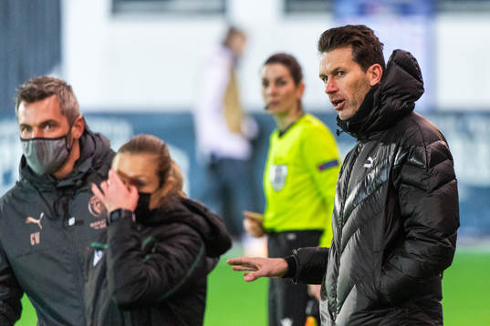 Gareth Taylor, head coach of Manchester City of Manchester