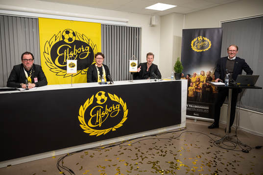 Panelen med ordförande Sune Lundqvist, klubbchef Stefan