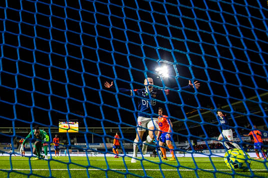 Lars-Jørgen Salvesen of Strømsgodset celebrates