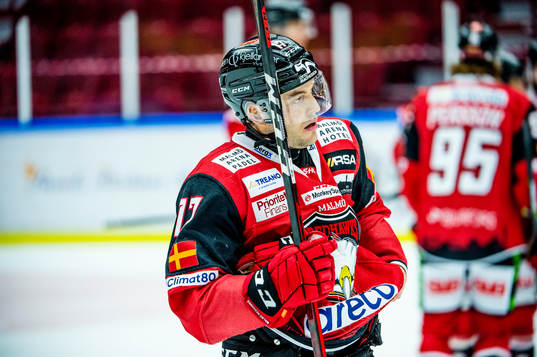 Malmö Redhawks Pathrik Westerholm deppar