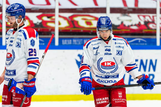 Oskarshamns Kim Rosdahl och Rickard Palmberg deppar