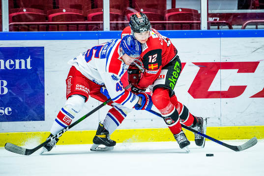Oskarshamns Jan Ordos mot Malmö Redhawks Linus Cronholm