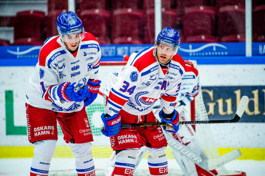 Oskarshamns Joakim Thelin och Philip Samuelsson deppar