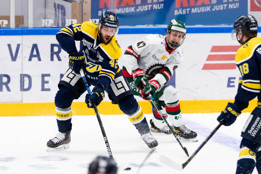 s Niklas Arell och Frölundas Ludwig Persson