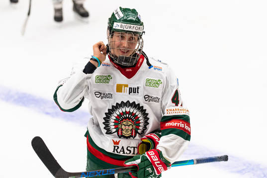 Frölundas Ludwig Persson jublar