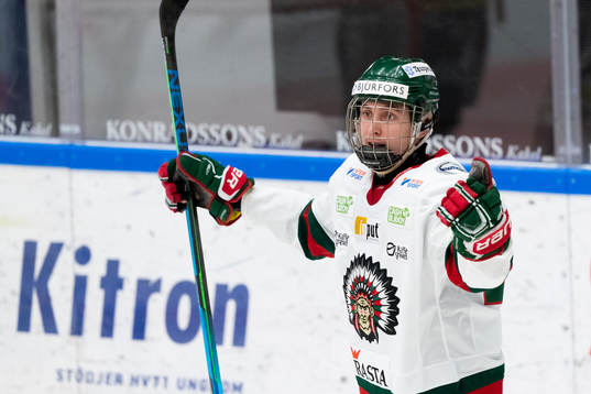 Frölundas Ludwig Persson jublar