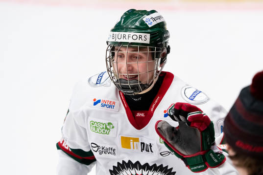 Frölundas Ludwig Persson jublar