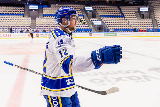 Leksands Fredrik Forsberg jublar