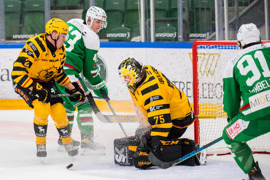 Rögles Olli Palola oroar mot Skellefteås Adam Wilsby och