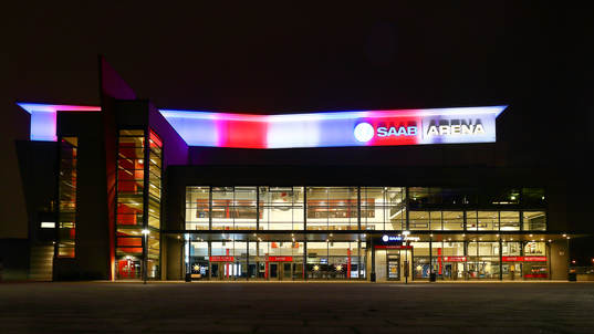SAAB Arena före ishockeymatchen i SHL mellan Linköping