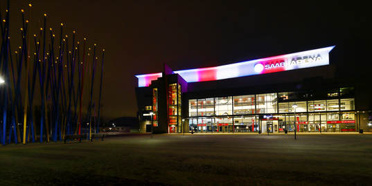 SAAB Arena före ishockeymatchen i SHL mellan Linköping