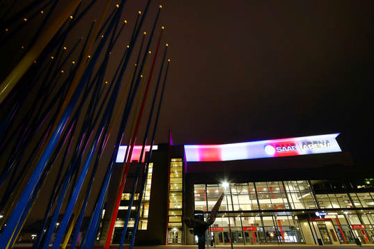 SAAB Arena före ishockeymatchen i SHL mellan Linköping