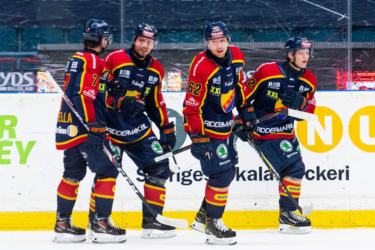 Djurgårdens Manuel Ågren jublar