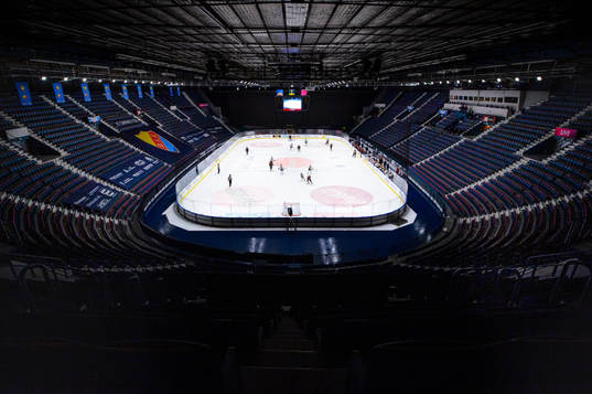 Generell vy från läktarplats på Hovet