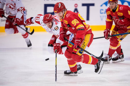 Kalmars Albin Storm och Trojas Kevin Karlsson