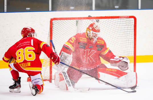 Kalmars målvakt Andreas Henriksson och Jesper Sellin
