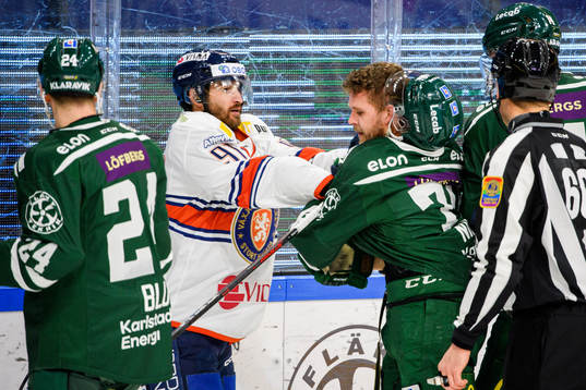 Växjös Andrew Calof och Färjestads Jacob Nilsson