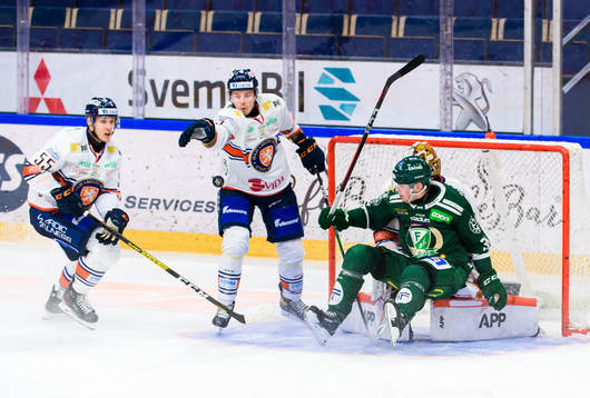 Växjös Miika Koivisto, Juuso Vainio och Färjestads Carl
