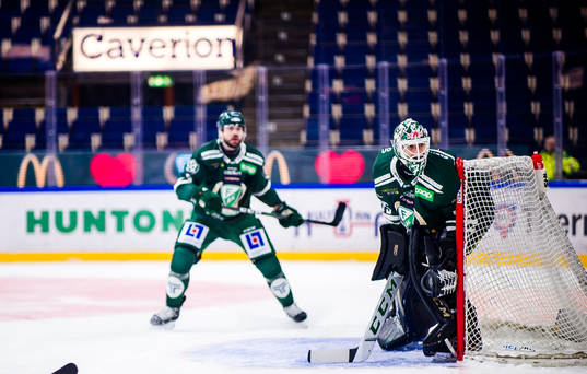 Färjestads målvakt Arvid Holm