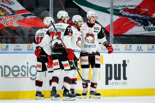 Malmö Redhawks Adam Ollas Mattsson och Fredrik Händemark