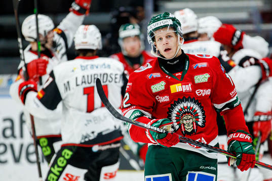 Frölundas Max Friberg deppar