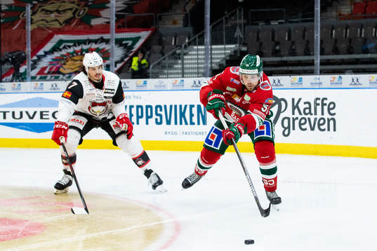 Malmö Redhawks Oliver Lauridsen och Frölundas Mats