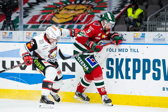 Malmö Redhawks Matias Lassen och Frölundas Jan Mursak