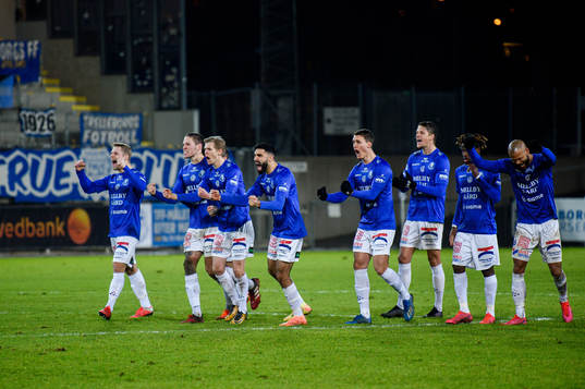 Trelleborgs spelare jublar