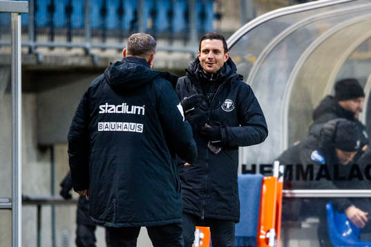 Brommapojkarnas tränare Shaun Constable och Trelleborgs