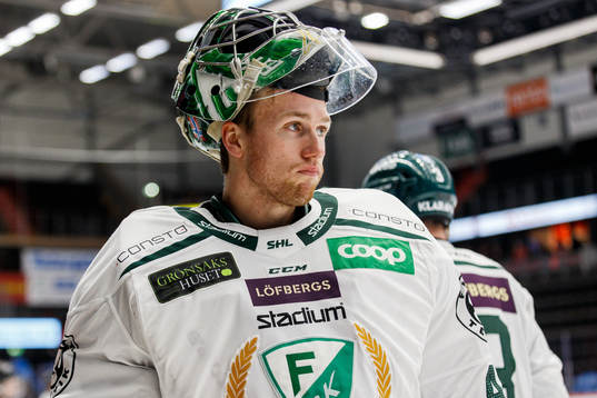 Färjestads målvakt Henrik Haukeland