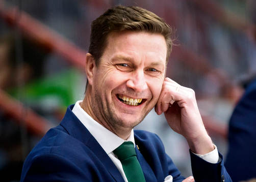 Färjestads huvudtränare Johan Pennerborn är glad