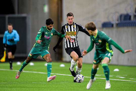 Landskronas Filip Olsson och Dalkurds Suleman Zurmati