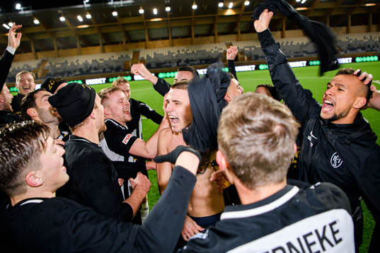 under fotbollsmatchen i kvalet till Superettan mellan