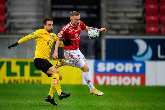 Kalmars Isak Jansson och Jönköpings Fredric Fendrich